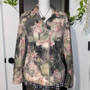chico’s floral jacket
